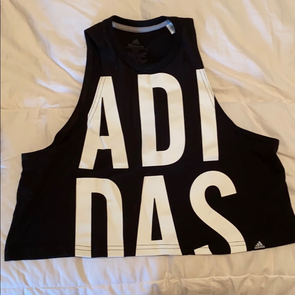 Adidas high neck crop top